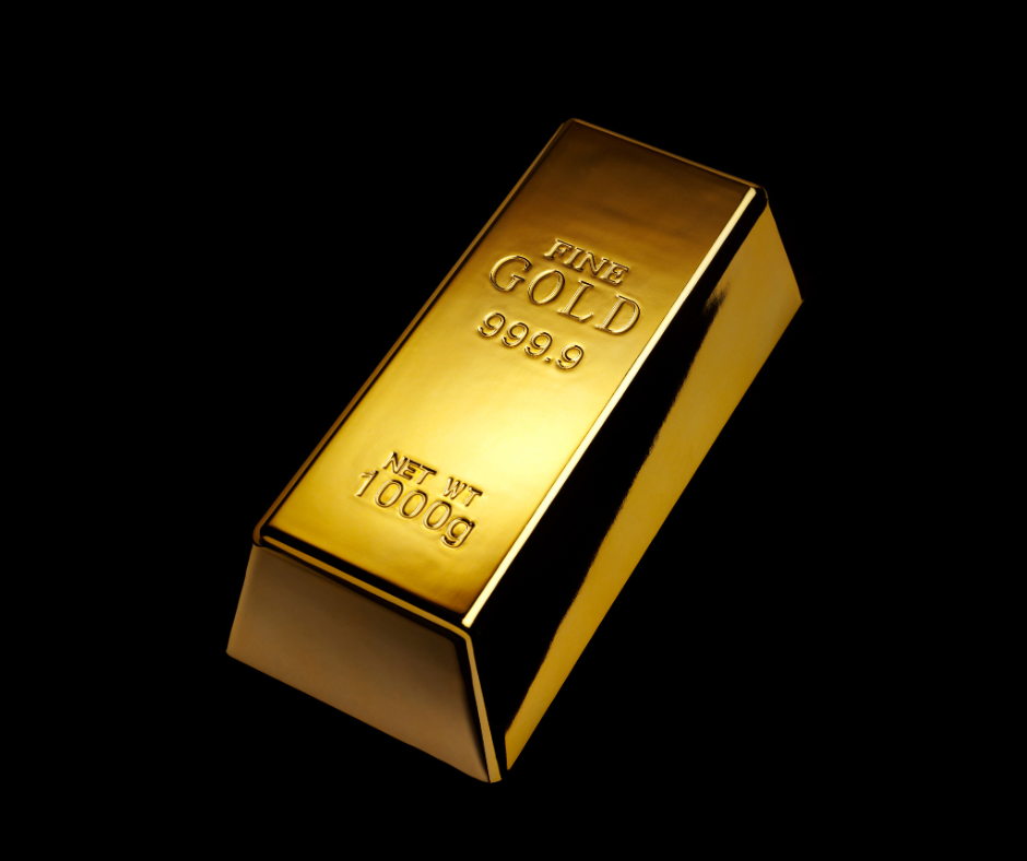 Lingot d'or brillant avec inscription Fine Gold 999.9, investissement or