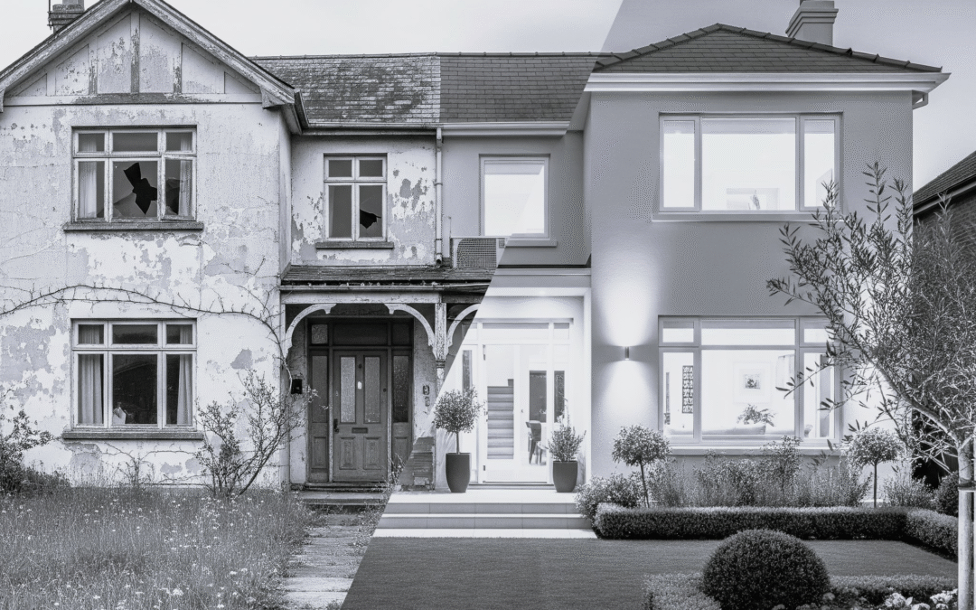 Cette image percutante illustre parfaitement la transformation d’un bien immobilier ancien et dégradé en une propriété moderne, propre et valorisée. Elle représente visuellement l’impact stratégique d'une opération de **monétisation immobilière** efficace — un service clé proposé par **DB France Invest**. Fondée en 2020, **DB France Invest** est une société de conseil en gestion et financement, spécialisée dans la **monétisation d’actifs**, le **financement immobilier**, le **financement d’entreprise** et la **levée de fonds**. En collaborant avec des partenaires internationaux de confiance, DB France Invest conçoit des solutions sur mesure pour générer de la liquidité à partir de biens immobiliers, de bitcoins, d’or ou d’instruments financiers. L’image met en avant le potentiel de revalorisation associé à un accompagnement stratégique. De la maison en ruine à la résidence haut de gamme, cette transition visuelle incarne la mission de DB France Invest : transformer les actifs existants de ses clients en leviers puissants de développement financier. Grâce à une approche centrée sur le client et à des solutions innovantes de gestion de passifs, DB France Invest optimise la performance patrimoniale et commerciale. Que ce soit pour financer un projet immobilier, monétiser des actifs dormants ou structurer un plan de financement complexe, l’expertise de DB France Invest permet à chaque client de bâtir un écosystème financier sécurisé et évolutif. --- **Mots-clés SEO** : monétisation immobilière, financement d'entreprise, levée de fonds, monétisation bitcoin, monétisation or, DB France Invest, conseil financement France, gestion d'actifs, création de liquidité, financement innovant