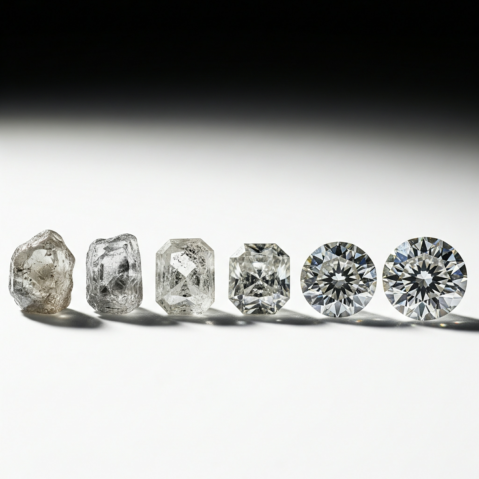 Image SEO Description (French) : Évolution du diamant brut au diamant taillé : cette image illustre parfaitement le processus de transformation d’un diamant naturel brut en pierre précieuse taillée de haute qualité. Alignés sur un fond neutre, les diamants progressent de leur état naturel, rugueux et opaque, vers une coupe brillante et impeccable, symbole de pureté et de valeur. Représentation visuelle idéale pour les secteurs de la finance, de la valorisation d’actifs, du luxe ou du conseil en investissement, cette photo incarne la métamorphose et l’optimisation du potentiel brut – un parallèle parfait avec les services proposés par DB France Invest dans le domaine de la monétisation d’actifs et du conseil stratégique. --- Description SEO pour **dbfranceinvest.com** : DB France Invest accompagne les entreprises et les investisseurs dans la valorisation intelligente de leurs actifs et le développement stratégique de leur activité. Spécialisée dans la **monétisation immobilière**, la **levée de fonds**, la **finance d’entreprise** et la **conversion d’actifs financiers** comme le bitcoin, l’or ou d’autres instruments en liquidités, la société offre des solutions sur-mesure pour maximiser le rendement et la croissance. Elle propose également un **accompagnement stratégique**, des **conseils en investissements de partenariat**, et une **assistance complète dans la structuration des dossiers de financement**. DB France Invest se positionne comme un partenaire clé pour transformer les ressources dormantes en leviers de performance.