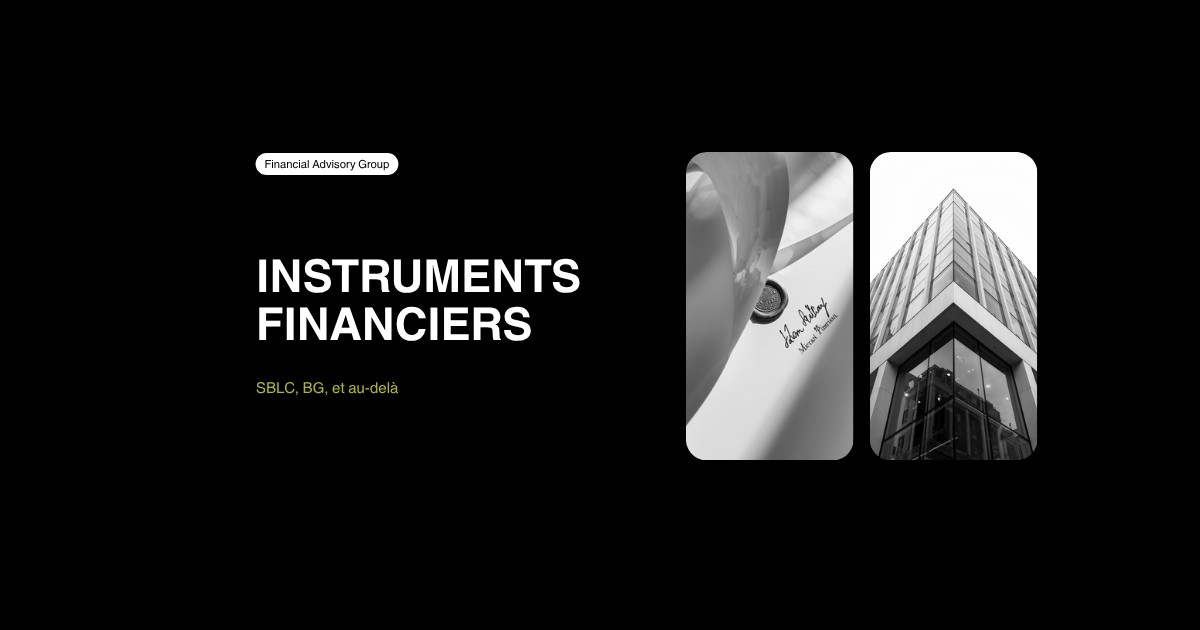 Document juridique avec sceau institutionnel, instruments financiers SBLC et garanties bancaires