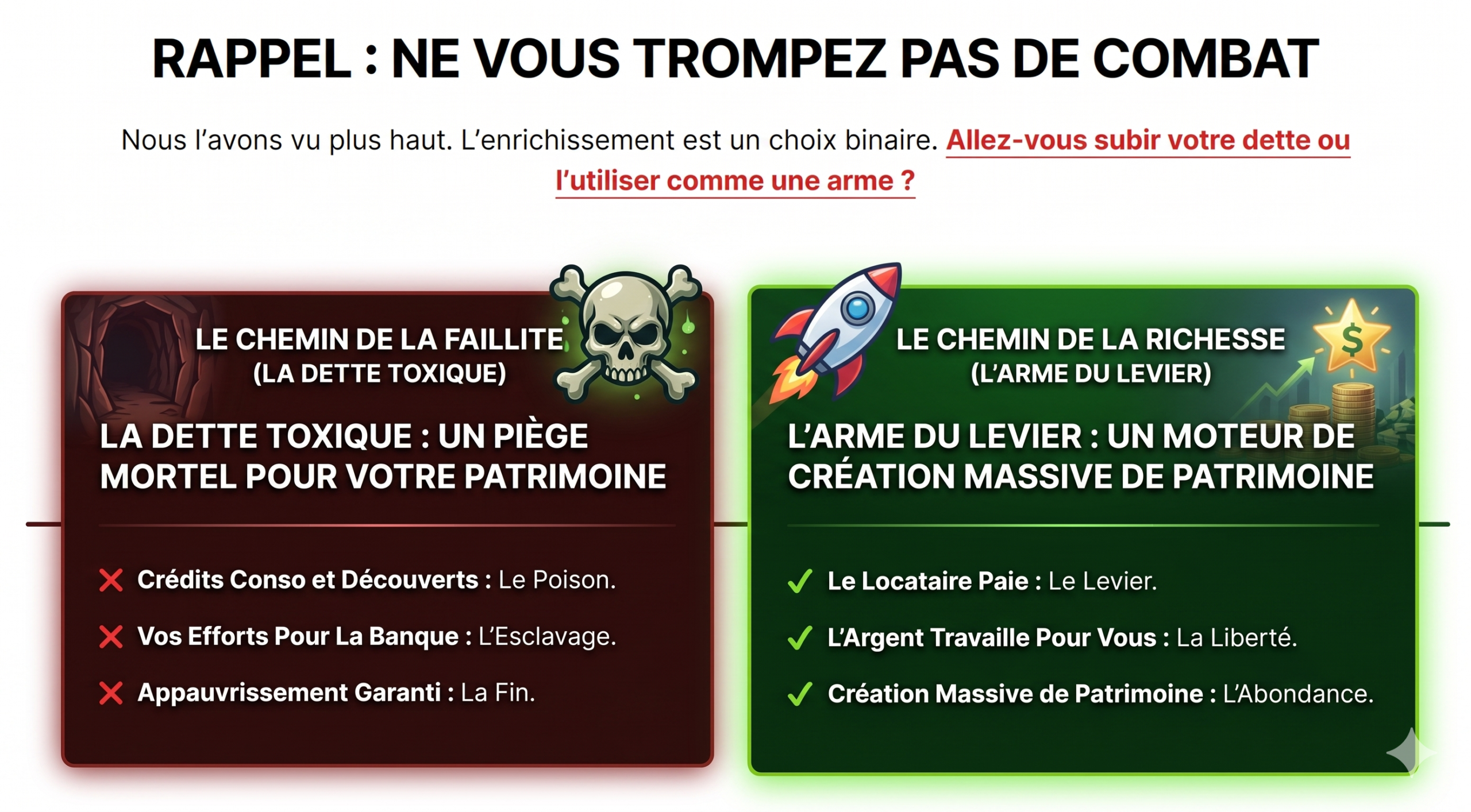 Un crédit peut devenir une spirale, c'est ce que représente cette image