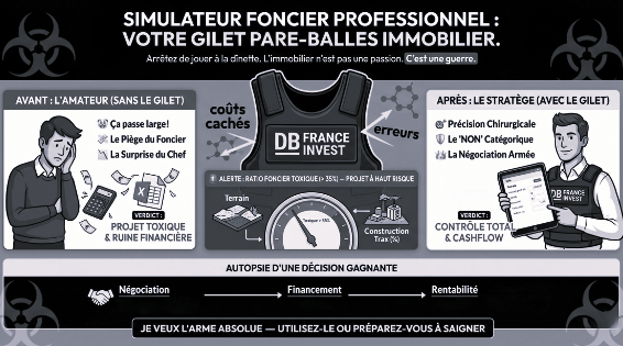 Le simulateur foncier apporte des réponses précises sur le cout du foncier et de la construction.