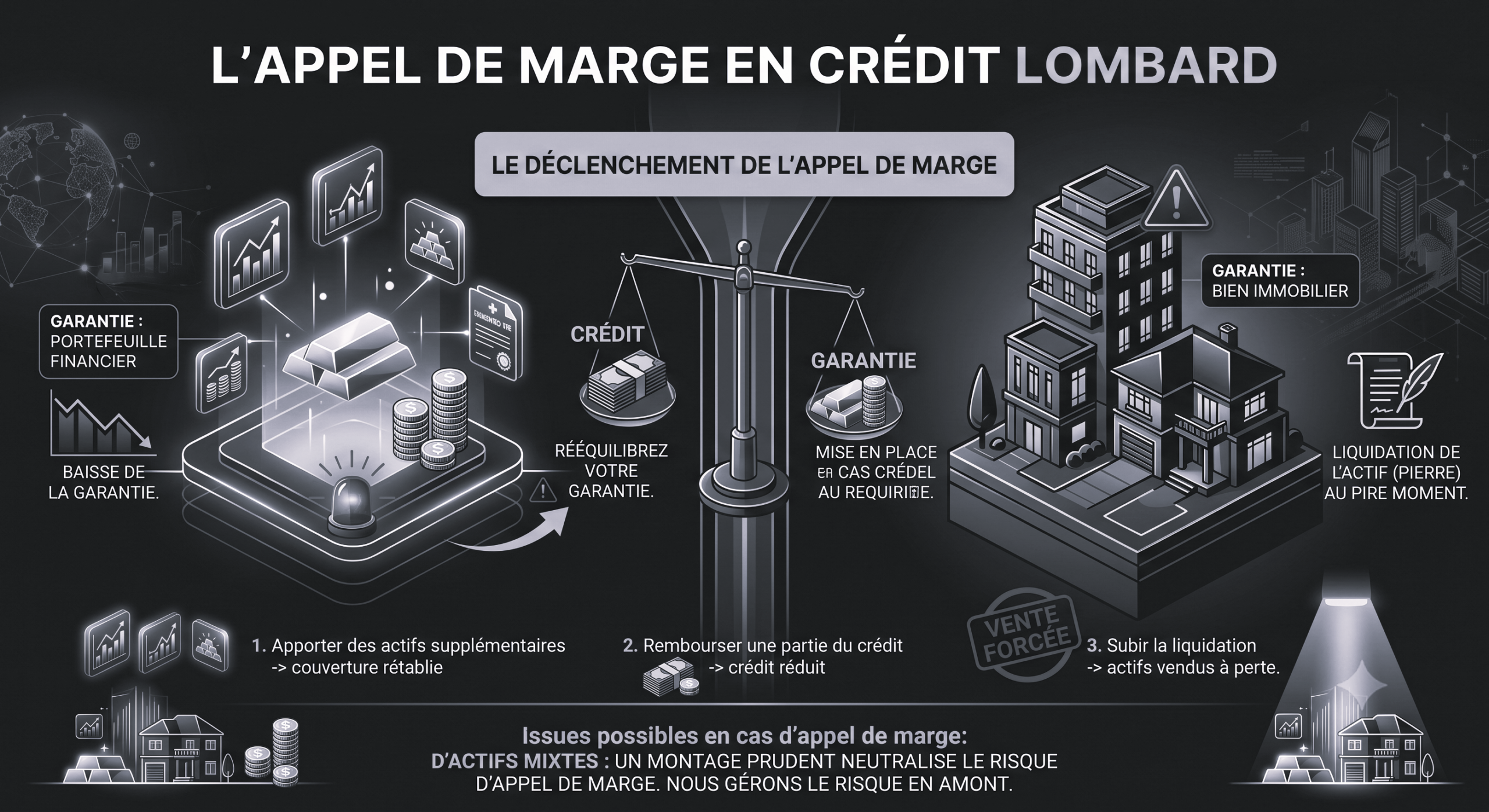 Appel de marge : le risque clé du crédit lombard