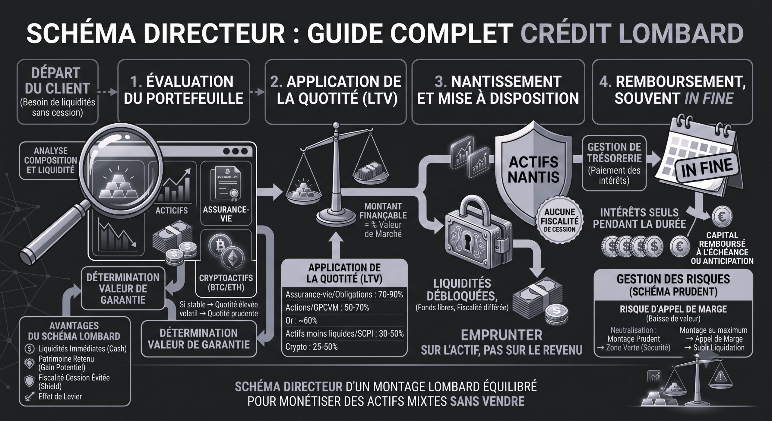 Crédit lombard : guide complet (fonctionnement, taux, risques)