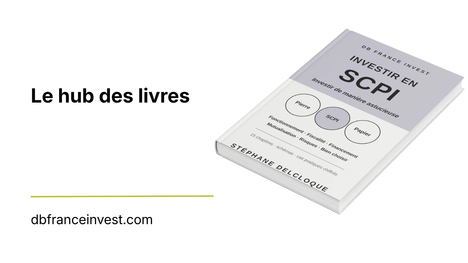 Livre posé sur fond blanc en noir et blanc, symbole des ouvrages publiés par le cabinet