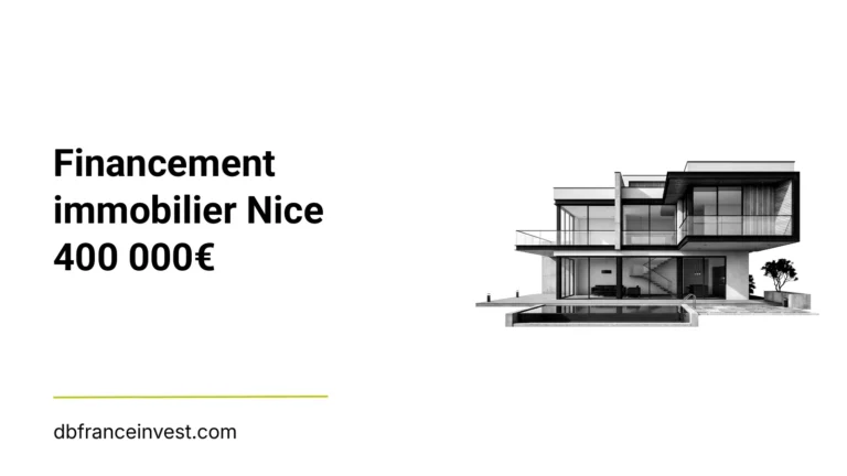 Maison d'architecte en noir et blanc, illustrant financement immobilier Nice 400 000€