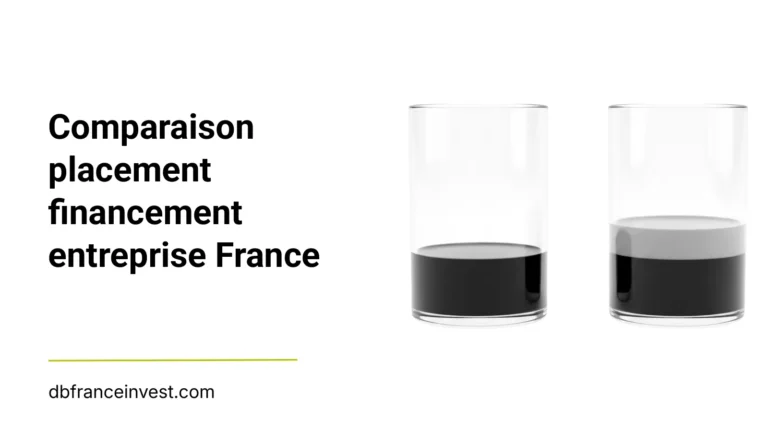 Deux verres inégalement remplis en noir et blanc, illustrant comparaison placement financement entreprise France