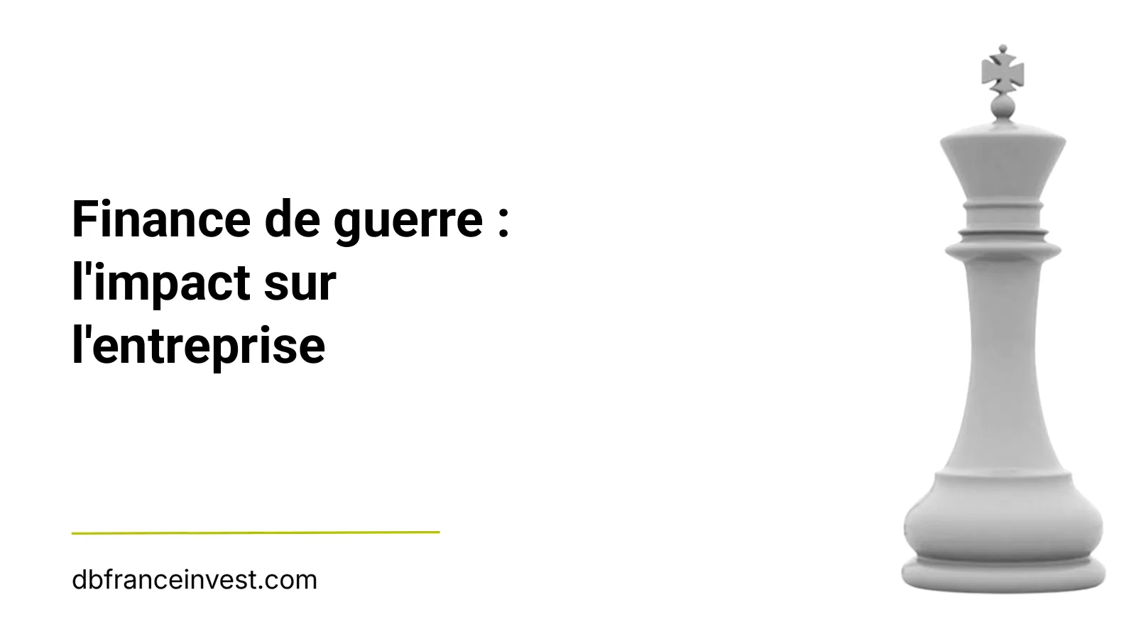 Roi d'échecs isolé en noir et blanc, illustrant la stratégie de financement en temps de guerre