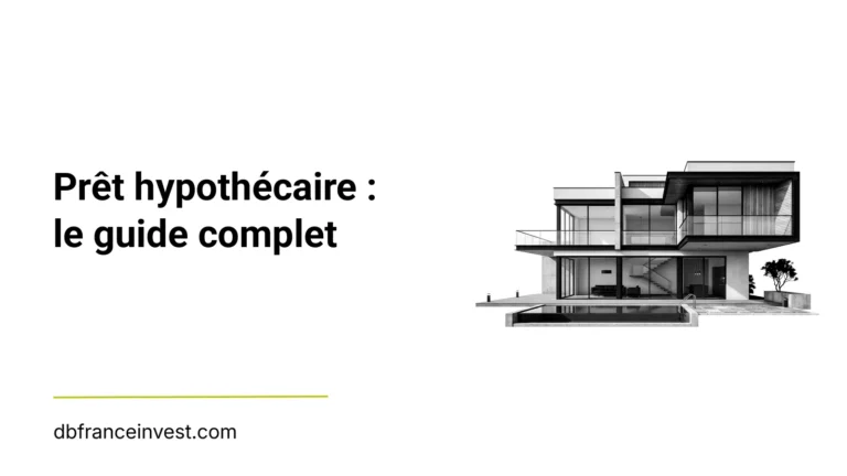 Maison d'architecte en noir et blanc, illustrant prêt hypothécaire : le guide complet