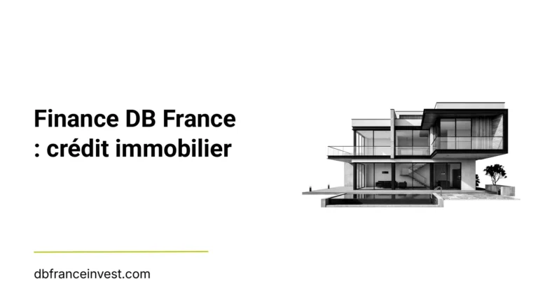 Maison d'architecte en noir et blanc, illustrant finance DB France : crédit immobilier