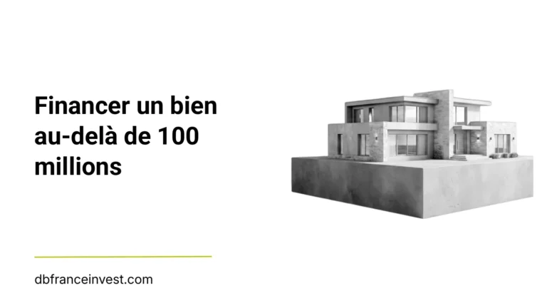 Maquette d'une maison contemporaine en noir et blanc, illustrant financer un bien au-delà de 100 millions