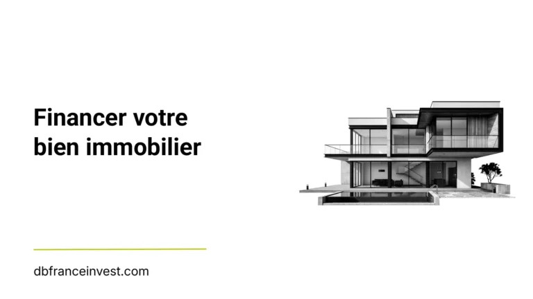 Maison d'architecte en noir et blanc, illustrant le financement d'un bien immobilier