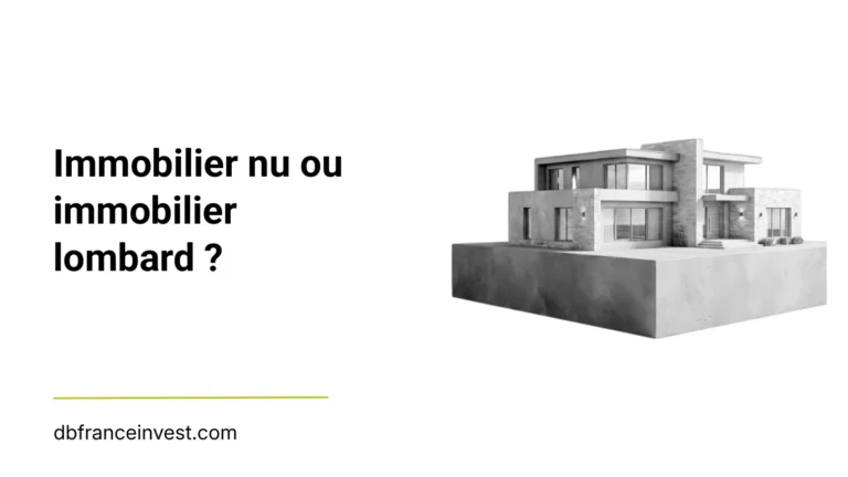 Maquette d'une maison contemporaine en noir et blanc, illustrant la comparaison entre immobilier nu et immobilier lombard