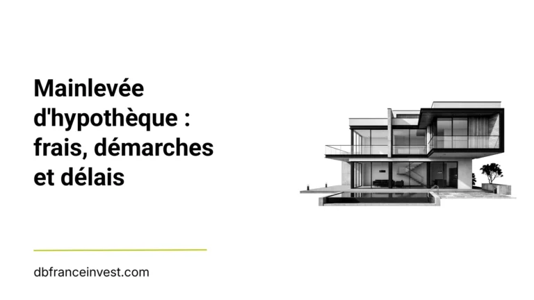 Maison d'architecte en noir et blanc, illustrant la mainlevée d'hypothèque