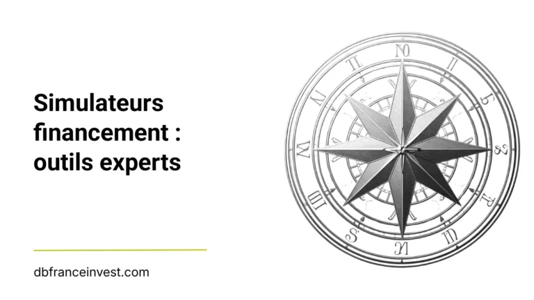 Rose des vents ancienne en noir et blanc, illustrant simulateurs financement : outils experts
