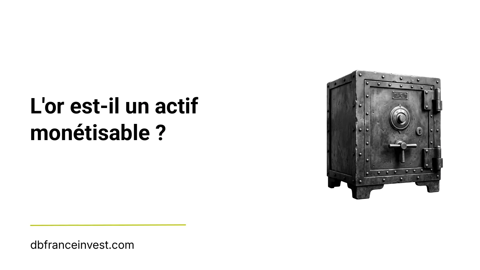 Or : financement et crédit – Finance DB France