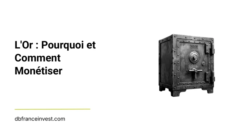 Coffre-fort ancien en noir et blanc, illustrant L'Or : Pourquoi et Comment Monétiser