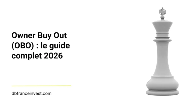 Roi d'échecs isolé en noir et blanc, illustrant owner Buy Out (OBO) : le guide complet 2026