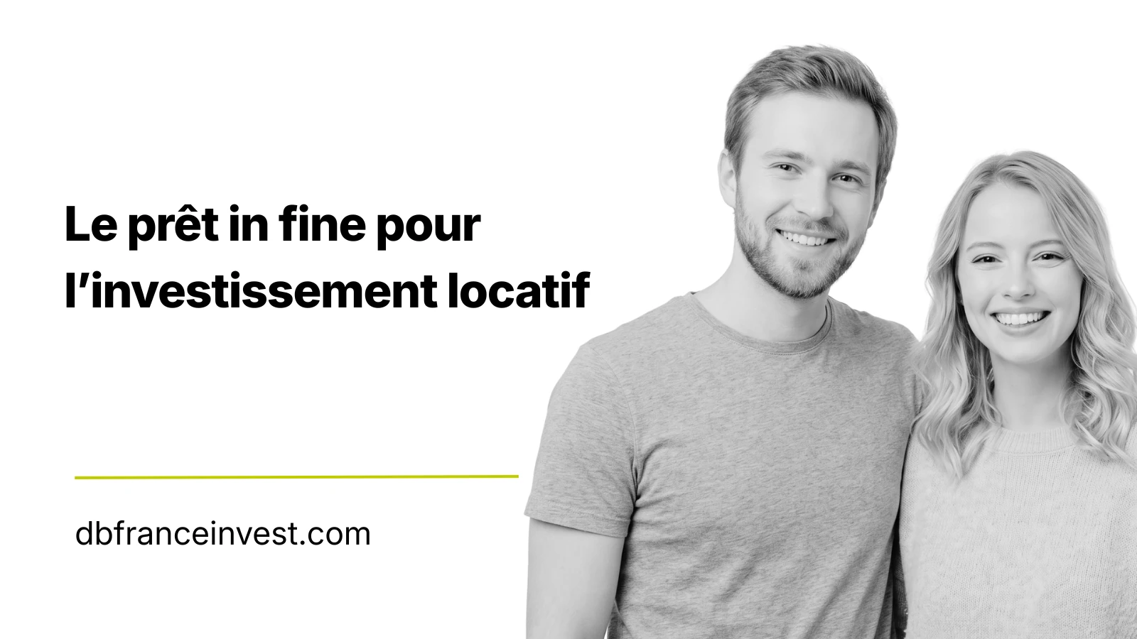 Le prêt in fine pour l&rsquo;investissement locatif