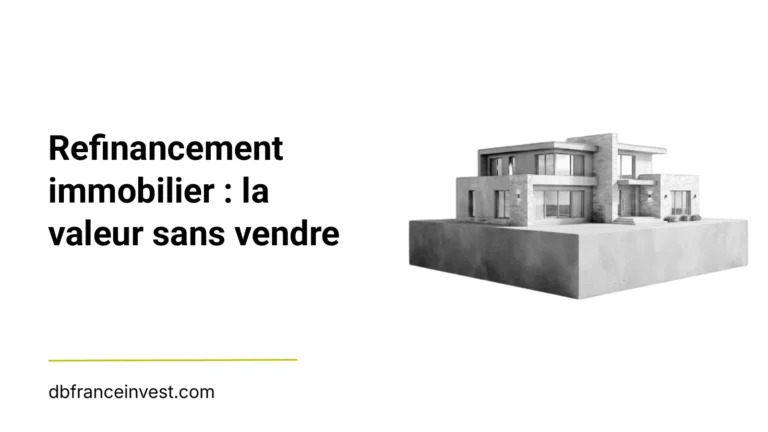Maquette de maison en noir et blanc, illustrant refinancement immobilier : la valeur sans vendre