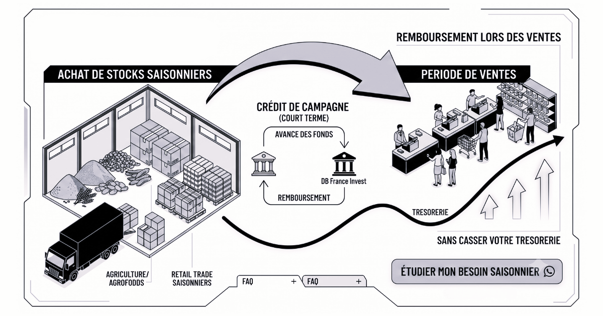 Crédit de campagne : financer un stock saisonnier