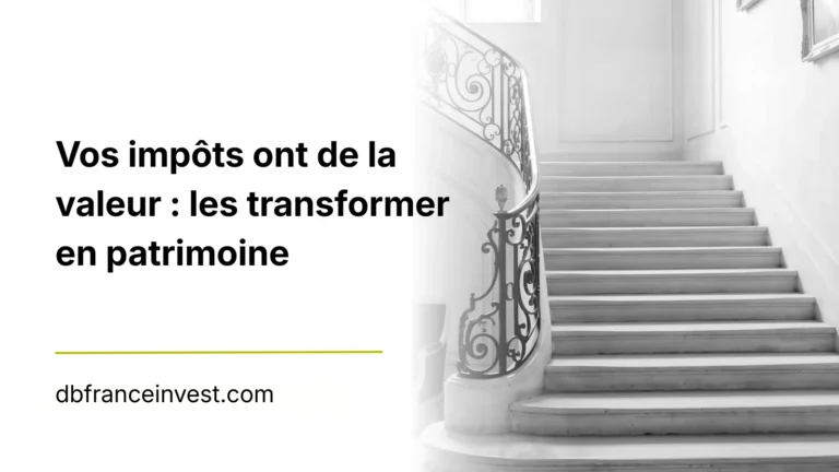 Vos impôts ont de la valeur, transformer son impôt sur le revenu en patrimoine