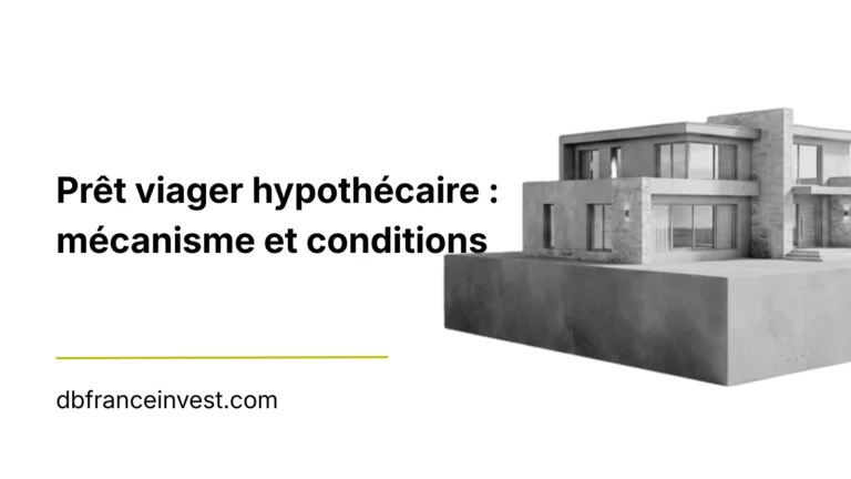 Prêt viager hypothécaire : mécanisme et conditions