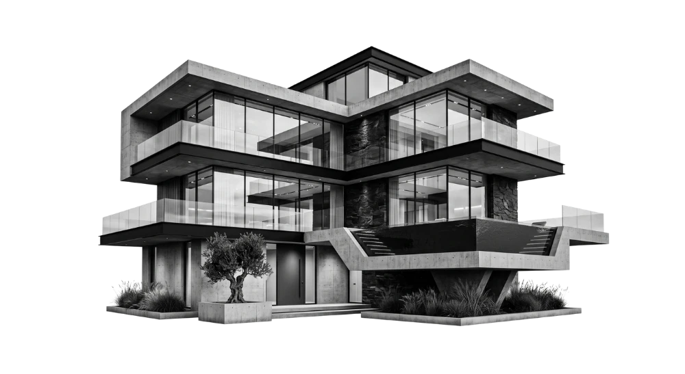 Maison contemporaine illustrant les solutions de financement et de refinancement DB France Invest