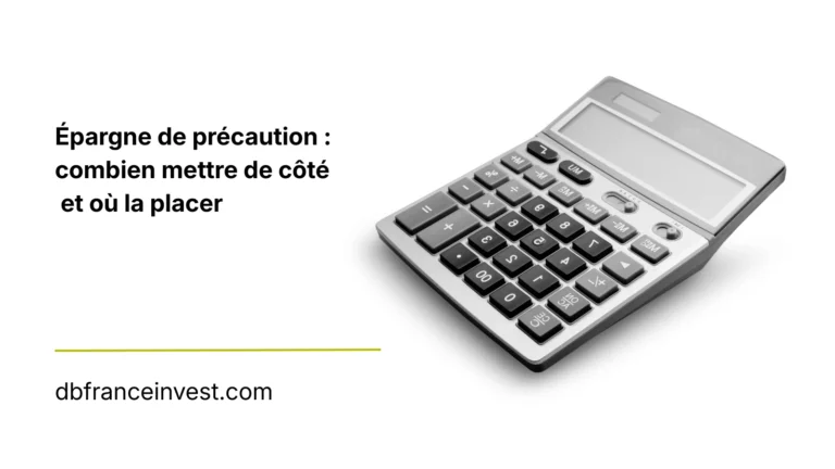 Épargne de précaution : combien mettre de côté et où la placer